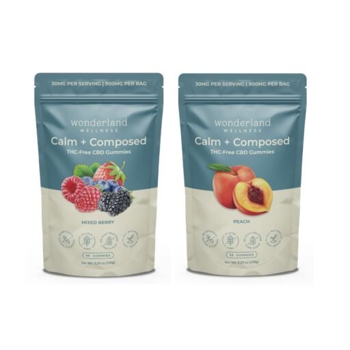 Calm & Composed CBD Gummies Peach & Berry