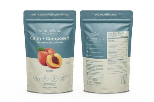 Calm & Composed CBD Gummies Peach