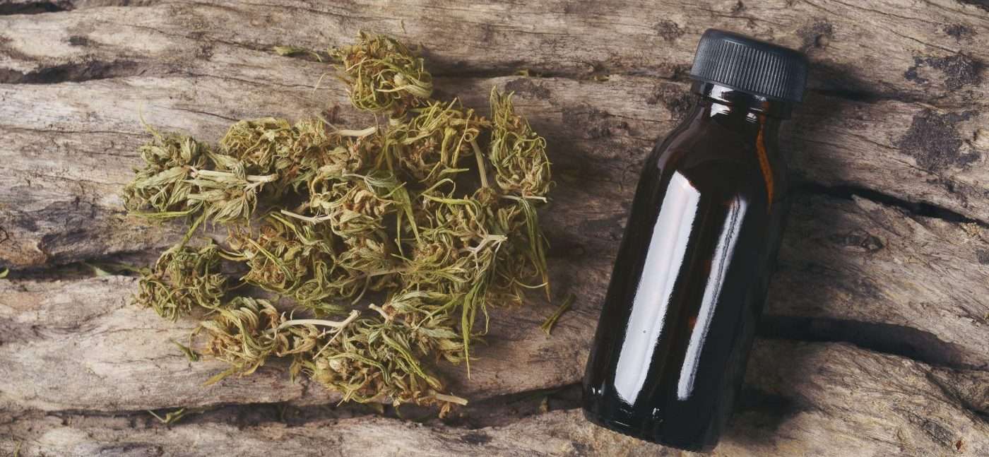 dried cbd flower with tincture