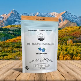 CBD-Delta-9 Blue Raspberry gummies lifestyle