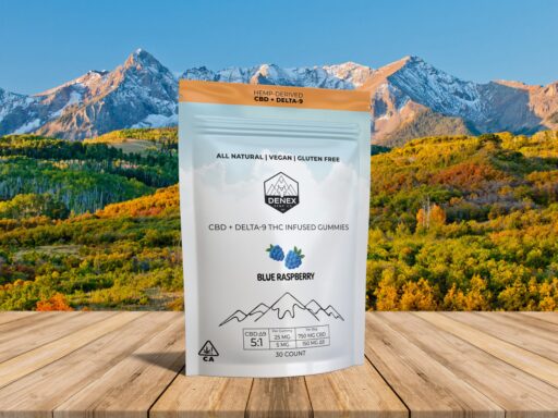 CBD-Delta-9 Blue Raspberry gummies lifestyle