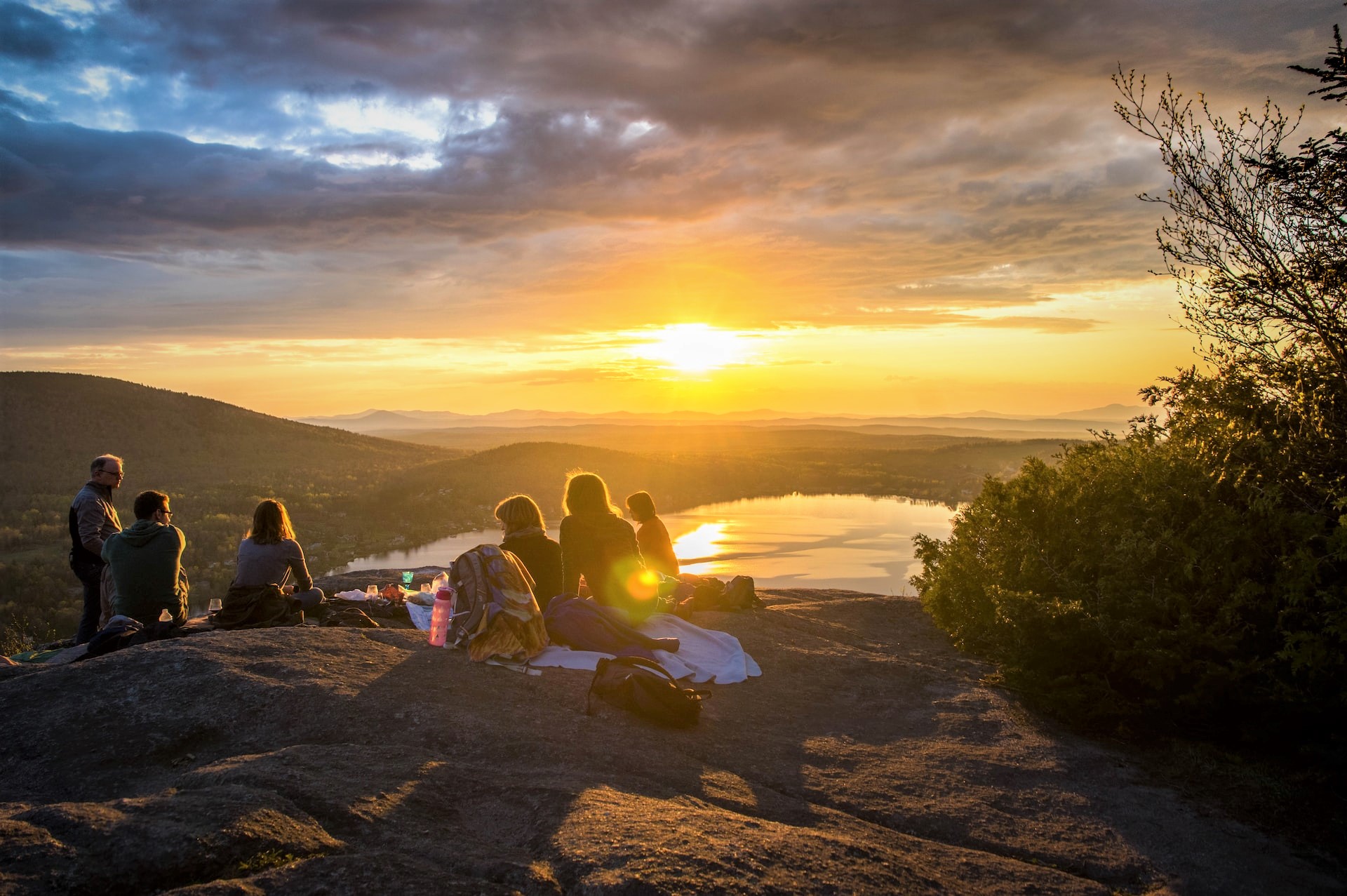 group of friends hiking