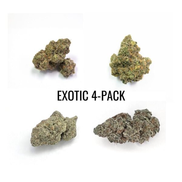 The Exotic 4-pack - THCA Flower - DENEX Hemp Co.